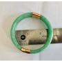 Regalia by Ulti Ramos 14K Yellow Gold Real Jade Hand Carved Bangle Bracelet
