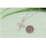 Dazzlingrock Collection 0.35 Carat (ctw) 10K Gold Round Diamond Ladies Cross Pendant 1/3 (Silver Chain Included)