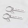 FOTAP Yoda Best Daddy Yoda Best Mommy Keychain Set Daddy Mommy Gift Family Set Jewelry Birthday Present For Daddy Mommy