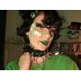 Xjoyous Circle Choker Necklace PU Leather Goth Choker Collar with Black Studded Punk Rock Rivet Collar Adjustable Size