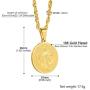 PROSTEEL Stainless Steel Saint Benedict Medal Necklace, Protection Jewelry for Men Women, 18K Real Gold Plated, 22inch-24inch Adjustable, Come Gift Box