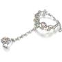 EVER FAITH Womens Austrian Crystal 1920s Style Inspired Banquet Prom Bracelet Adjustable Ring Set Silver-Tone