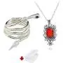 YouU 2 Pcs City of Bones Isabelle Lightwoods Electrum Whip Serpent Snake Bracelet and Necklace Set with Storage Box YouU 2 Pcs City of Bones Isabelle Lightwoods Electrum Whip Serpent Snake Bracelet and Necklace Set with Storage Box