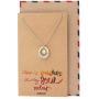 Quan Jewelry Sun Pendant Necklace, You Are My Sunshine Engraved Necklace, Good Vibes Charm, Stainless Steel, 2-Tone