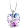 T400 Fashion Crystal Heart Pedant Necklaces Purple/Blue Crystal Pendant Jewelry for Women Birthday Gift T400 Fashion Crystal Heart Pedant Necklaces Purple/Blue Crystal Pendant Jewelry for Women Birthday Gift