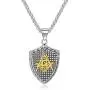 My Daily Styles Stainless Steel Mens Freemason Necklace - Masonic Symbol Pendant Necklace - 22'' Inch Chain