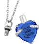 PREKIAR Heart Cremation Urn Necklace for Ashes Urn Jewelry Memorial Pendant with Fill Kit and Gift Box - Always on My Mind Forever in My Heart (Bluevoilet)