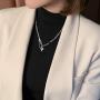 MADURIAO Dainty Cute Choker Necklaces for Women Stainless Steel Pendant Necklace Simple Jewelry Teen Gifts