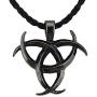 Viking Necklace Norse Amulet Mjolnir Pendant Leather Chain Thors Hammer Necklace Celtic Pagan Symbol Jewelry for Men Unisex