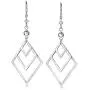 Sterling Silver Geometric Drop Earrings Dangle Earrings for Women Girls Fish Hook Earrings Costume Jewelry