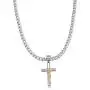 Double Rainbow Jewelry C08-P09 Mens Stainless Steel Gold Silver 2-Tone Jesus Cross Pendant 6mm Cuban Curb Necklace Chain Link Double Rainbow Jewelry C08-P09 Mens Stainless Steel Gold Silver 2-Tone Jesus Cross Pendant 6mm Cuban Curb Necklace Chain Link