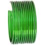 JDZ Collection Traditional Indian Glass Bangles for Women/Girls- Bollywood Fashion Jewelry Green Bangals, Plain Thick Churi Ethnic Wedding Wear, Size-2.8