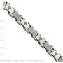 Solid Stainless Steel Laser Cut Crosses 8.75in Bracelet 8.75'' (Width = 12mm) Solid Stainless Steel Laser Cut Crosses 8.75in Bracelet 8.75'' (Width = 12mm)