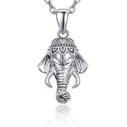 Elephant Necklace, Animal Necklaces for Women 18k Gold Plated Sterling Silver Made Pendant Necklace Jewelry for Women,Girlfriend, Good Luck Animal Elephant Gifts