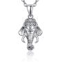 Elephant Necklace, Animal Necklaces for Women 18k Gold Plated Sterling Silver Made Pendant Necklace Jewelry for Women,Girlfriend, Good Luck Animal Elephant Gifts