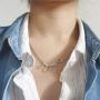 YSAHan Custom Name Necklace Personalized Initial Nameplate Jewelry Birthday for Women Girls
