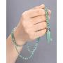 Sunligoo Urn Pendant Necklace for Ashes Cremation Memorial Keepsake Jewelry Healing Crystal Bullet Pendant Natural Stone Beads Necklaces for Women Girls