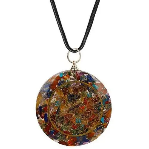 Art of Creation Energy Chakra Pendant Necklace With Tesla Coil | EMF Protection | Balancing Root Chakra | Revitalization and Relaxation | Multi Stone Healing Crystal Reiki Charged For Unisex Art of Creation Energy Chakra Pendant Necklace With Tesla Coil | EMF Protection | Balancing Root Chakra | Revitalization and Relaxation | Multi Stone Healing Crystal Reiki Charged For Unisex