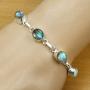 Labradorite Bracelet For Women Mom Wife 925 Silver Overlay Handmade Vintage Style Jewelry