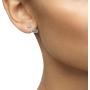 Sterling Silver Stud Earrings for Women Men, 3 Pairs Small Heart Shaped Drop Earrings | Round Cubic Zirconia Stud Earrings Set Dainty Cartilage Earring Tragus Piercing Dangler Jewelry for Girls Lady