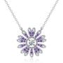 SUES SECRET Sunflower Necklace Crystal Jewelry for Women Girls Pendant with Elegant Box for mom Easter Gifts 2021 for her