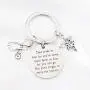 Nurse Practitioner Graduation Gift NP Keychain NP Charm Gift Medical Caduceus Grad Nursing Inspirational Gifts for NP Take Pride in How Far You Have Come
