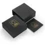 Amber Leather Bracelet - Square Wrap in a Gift Box - Stainless Steel Adjustable - Amber Culture