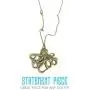 Steampunk Octopus Necklace | Victorian Style, Antique Finish Handmade Pirate Accessory Steampunk Octopus Necklace | Victorian Style, Antique Finish Handmade Pirate Accessory