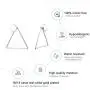 Personalized Geometric Earrings for Women, 925 Sterling Silver Post Ear Jacket Square/Triangle/Circle Stud Earrings Minimalist Earrings, Front and Back 2 in 1 Personalized Geometric Earrings for Women, 925 Sterling Silver Post Ear Jacket Square/Triangle/Circle Stud Earrings Minimalist Earrings, Front and Back 2 in 1