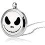 Azneck Jack Skull Necklace For Women The Nightmare Before Christmas Oil Diffuser Jewelry Necklace Locket Best Gifts for Men Girls Boys