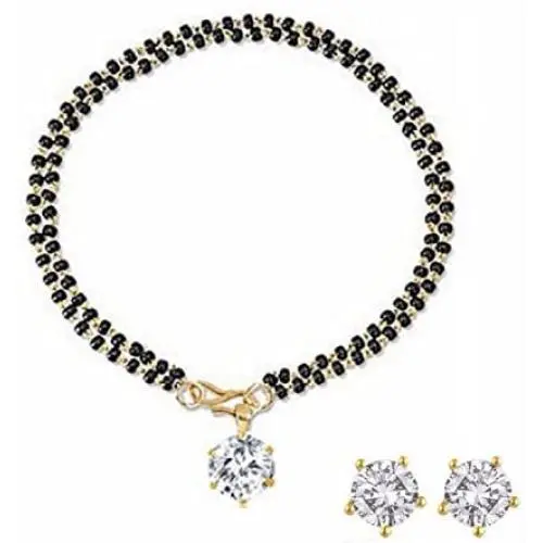 Efulgenz Indian Jewelry Bollywood Trendy Traditional Ethnic Mangalsutra Bracelet for Women (Combo2)
