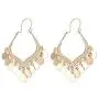 NTLX Boho Coin Dangle Hoop Earrings - Bohemian Chandelier Charm Earrings for Women - Lightweight Gold/Silver Disc Drop Statement Jewelry - Round or V Shape - Includes Gift Box NTLX Boho Coin Dangle Hoop Earrings - Bohemian Chandelier Charm Earrings for Women - Lightweight Gold/Silver Disc Drop Statement Jewelry - Round or V Shape - Includes Gift Box