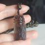 Ice Obsidian Amulet Pendant Necklace for Women and Wen with Bead Chain