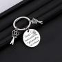 BLEOUK Funny Hair Stylist Gift Hairdresser Gift Funny Hairdresser Keychain Cosmetology Graduation Gift Hair Cutter Barber Gift