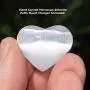 Zenergy Gems Charged Natural Himalayan Gemstone Crystal Perfect Pendant + 20'' Silver Chain + Selenite Charging Heart [Included]
