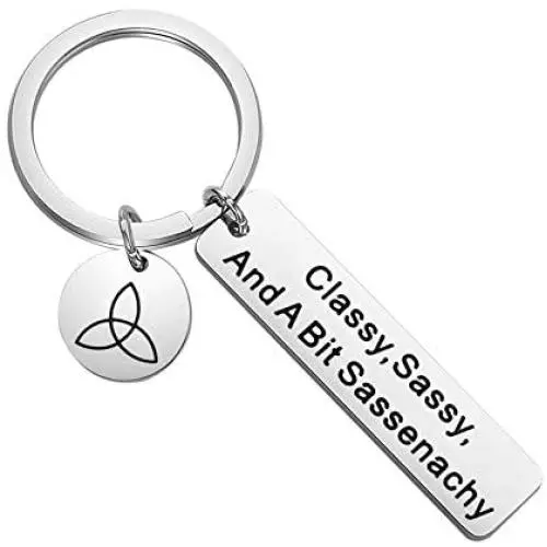 Outlander Inspired Jewelry Funny Classy Sassy and A Bit Sassenachy Keychain Outlander Fans Gifts Outlander Inspired Jewelry Funny Classy Sassy and A Bit Sassenachy Keychain Outlander Fans Gifts