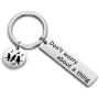 AKTAP Dont Worry About A Thing Keychain Three Little Birds Jewelry Encouragement Friendship Gifts