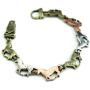 Wyo-Horse Jewelry Collection Three-Tone Running Horse Western Bracelet