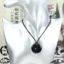 Gemstones Circle Fashion Peace Donut 30mm Beads Adjustable Braided Rope Crystal Jasper Agate Pendant Necklace Unisex