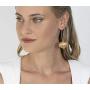 NIEVOS JEWELRY 24k Gold Plated Earring Classic Elegant Basic Chic For Her Handmade Designer