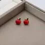 CENWA Tiny Red Apple Earrings Teacher Appreciation Gift Teacher Jewelry Teacher Gift Teachers Day Gift Teacher Retirement Gift