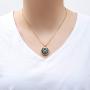 zeqingjw Eye of The Sun Cremation Jewelry Urn Necklace for Ashes Keepsake Urn Pendant for Loved One Memorial Ashes Jewelry for Ashes