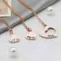 G-Ahora Big Sis Middle Sis Little Sis Jewelry Necklace Set of 2 3 Sisters Gift Best Friend Necklace