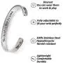 Caobaba Bracelets for Women Inspirational Gifts for Women Girls Men Motivational Birthday Cuff Bangle Friendship Personalized Mantra Jewelry Caobaba Bracelets for Women Inspirational Gifts for Women Girls Men Motivational Birthday Cuff Bangle Friendship Personalized Mantra Jewelry
