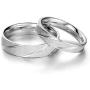 FANCIME Highlights 925 Sterling Silver Wedding Band Couples Ring For Men Women Sets Promise Ring for Couples, Women SIZE 4.5