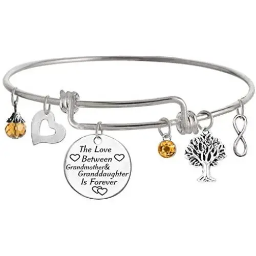 TISDA The Love between Grandmother and Granddaughter is Forever Bracelet TISDA The Love between Grandmother and Granddaughter is Forever Bracelet