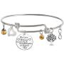 TISDA The Love between Grandmother and Granddaughter is Forever Bracelet