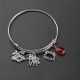CENWA Vampire Girl Charm Bracelet Vampire Fans Gift Halloween Jewelry