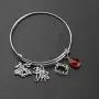 CENWA Vampire Girl Charm Bracelet Vampire Fans Gift Halloween Jewelry