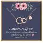 Mother Daughter Necklace, White Gold Plated Infinity Circle Necklace Gifts for Mom and Daughter Heart Initial Necklace Mother Daughter Gifts Mothers Day Christmas Birthday Gifts for Women Girls Mother Daughter Necklace, White Gold Plated Infinity Circle Necklace Gifts for Mom and Daughter Heart Initial Necklace Mother Daughter Gifts Mothers Day Christmas Birthday Gifts for Women Girls